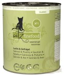 Catz Finefood Classic N.05 Łosoś i drób puszka 800g