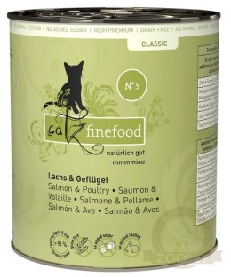 Catz Finefood Classic N.05 Łosoś i drób puszka 800g