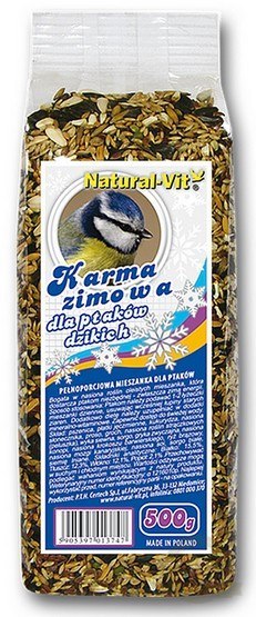 Natural-Vit Karma zimowa dla dzikich ptaków 500g Natural-Vit Karma zimowa dla dzikich ptaków 500g