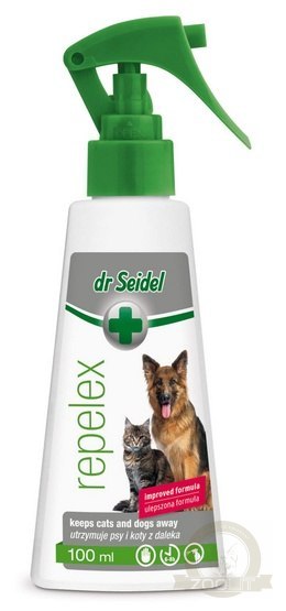 Dr Seidel Repelex - Płyn utrzymujący psy i koty z daleka 100ml Dr Seidel Repelex - Płyn utrzymujący psy i koty z daleka 100ml