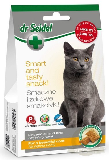 Dr Seidel Smakołyki dla kotów na piękną sierść 50g Dr Seidel Smakołyki dla kotów na piękną sierść 50g