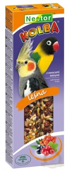 Nestor Kolba Papuga średnia owoce leśne 2szt Nestor Kolba Papuga średnia owoce leśne 2szt