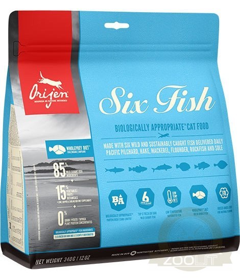 Orijen Cat 6 Fish 340g Orijen Cat 6 Fish 340g