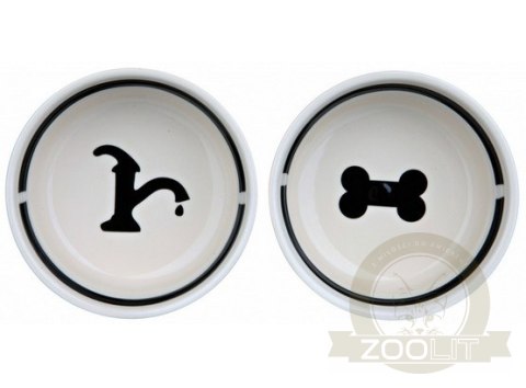 Trixie Miski ceramiczne 0,6L na stojaku [24641]