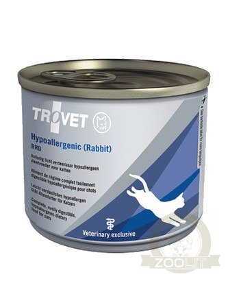 Trovet RRD Hypoallergenic Królik dla kota puszka 200g