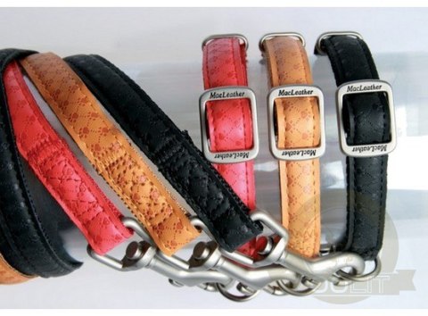 Zolux Smycz Mac Leather 20mm/1.2m Żółta [522020JA]