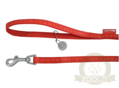 Zolux Smycz Mac Leather 25mm/1.2m Czerwona [522025RO]
