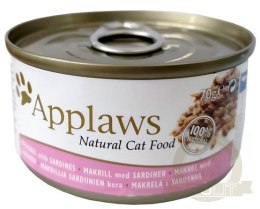 Applaws puszka dla kota Makrela i Sardynki 70g