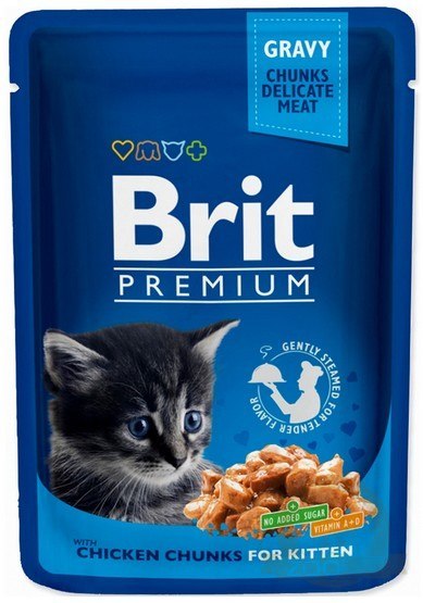 Brit Premium Cat Kitten Kurczak saszetka 100g Brit Premium Cat Kitten Kurczak saszetka 100g