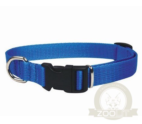 CHABA Obroża taśma regulowana 20mm x 46cm niebieska