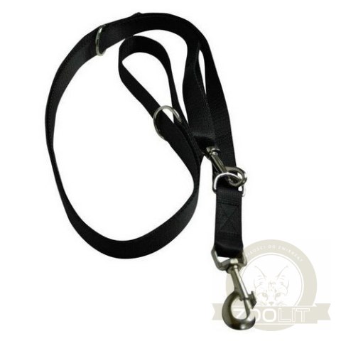 CHABA Smycz taśma regulowana - 30mm x 130/260cm czarna CHABA Smycz taśma regulowana - 30mm x 130/260cm czarna