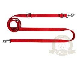 CHABA Smycz taśma regulowana - 30mm x 130/260cm czerwona