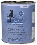 Catz Finefood Classic N.17 Drób i Krewetki puszka 800g