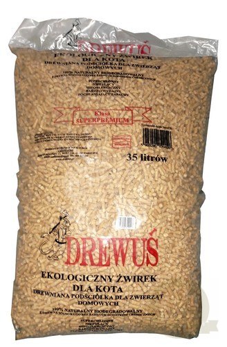 Drewuś 35L (15kg) żwir drewniany Drewuś 35L (15kg) żwir drewniany