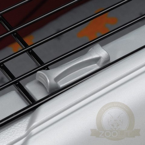 Ferplast Atlas Deluxe 20 Open - transporter z otwieranym sufitem srebrno-czarny [73040899]