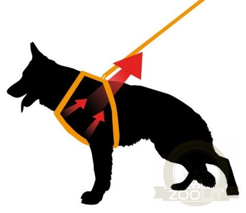 Ferplast Ergocomfort P Szelki L czerwony [75465922]