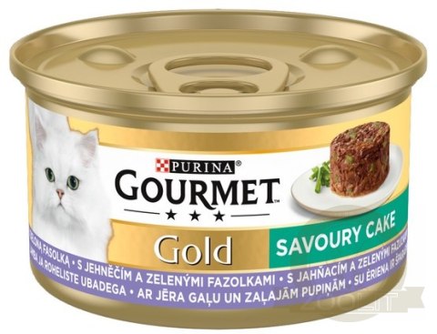Gourmet Gold Savoury Cake z Jagnięciną i zieloną fasolą 85g Gourmet Gold Savoury Cake z Jagnięciną i zieloną fasolą 85g