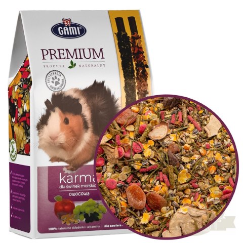 Gami Premium - karma owocowa dla świnki morskiej + 2 kolby Gami Premium - karma owocowa dla świnki morskiej + 2 kolby