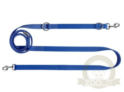 CHABA Smycz taśma regulowana - 20mm x 130/260cm niebieska CHABA Smycz taśma regulowana - 20mm x 130/260cm niebieska