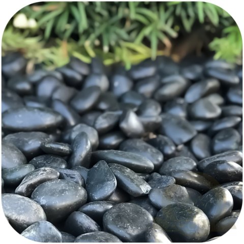 Eco Plant Devil Stones 1kg - kamienie czarne otoczak 20-50mm Eco Plant Devil Stones 1kg - kamienie czarne otoczak 20-50mm