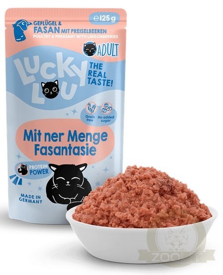 Lucky Lou Lifestage Adult Drób i bażant saszetka 125g Lucky Lou Lifestage Adult Drób i bażant saszetka 125g