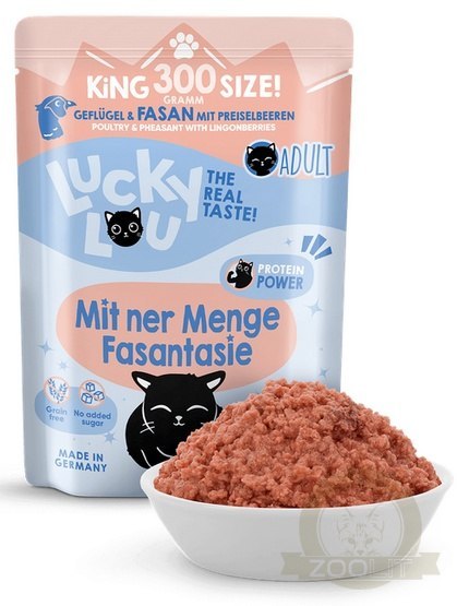 Lucky Lou Lifestage Adult Drób i bażant saszetka 300g Lucky Lou Lifestage Adult Drób i bażant saszetka 300g