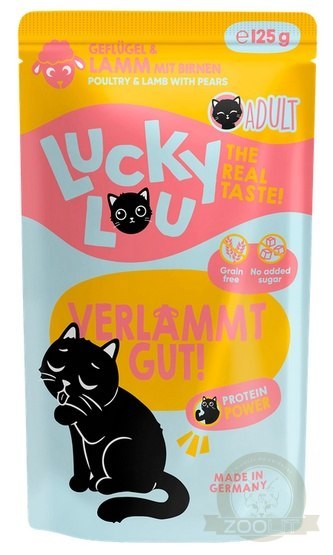 Lucky Lou Lifestage Adult Drób i jagnięcina saszetka 125g Lucky Lou Lifestage Adult Drób i jagnięcina saszetka 125g