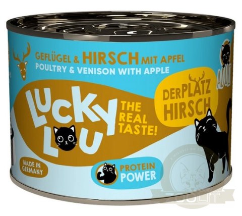Lucky Lou Lifestage Adult Drób i jeleń puszka 200g Lucky Lou Lifestage Adult Drób i jeleń puszka 200g