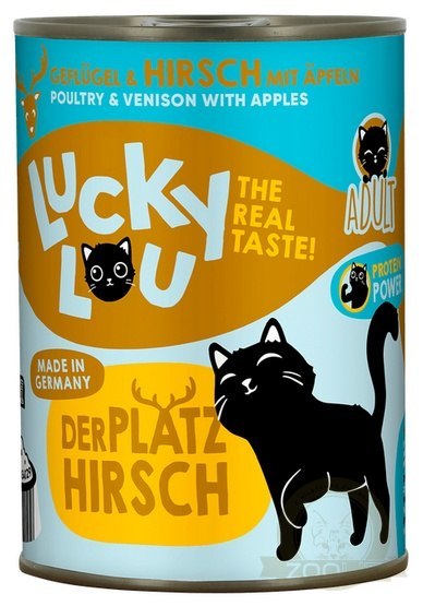 Lucky Lou Lifestage Adult Drób i jeleń puszka 400g Lucky Lou Lifestage Adult Drób i jeleń puszka 400g