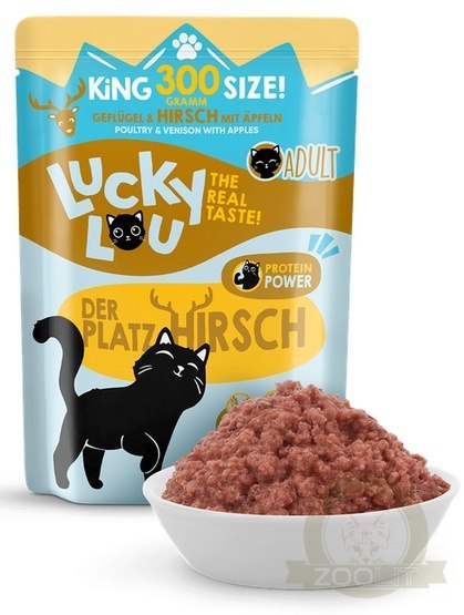 Lucky Lou Lifestage Adult Drób i jeleń saszetka 300g Lucky Lou Lifestage Adult Drób i jeleń saszetka 300g