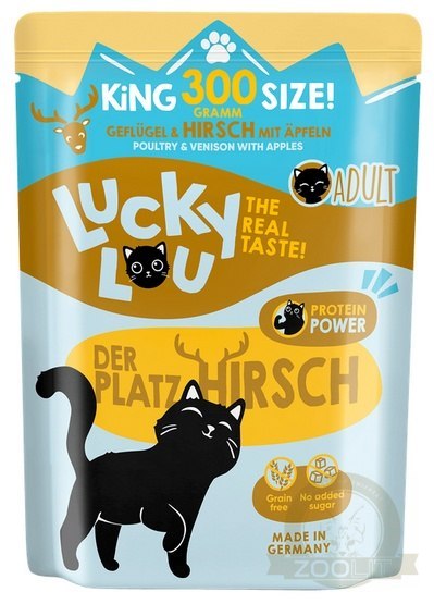 Lucky Lou Lifestage Adult Drób i jeleń saszetka 300g Lucky Lou Lifestage Adult Drób i jeleń saszetka 300g