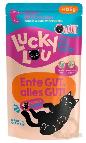 Lucky Lou Lifestage Adult Drób i kaczka saszetka 125g Lucky Lou Lifestage Adult Drób i kaczka saszetka 125g
