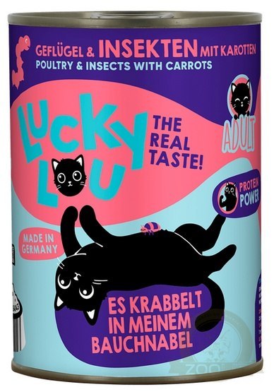 Lucky Lou Lifestage Adult Drób i owady puszka 400g Lucky Lou Lifestage Adult Drób i owady puszka 400g