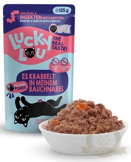 Lucky Lou Lifestage Adult Drób i owady saszetka 125g Lucky Lou Lifestage Adult Drób i owady saszetka 125g