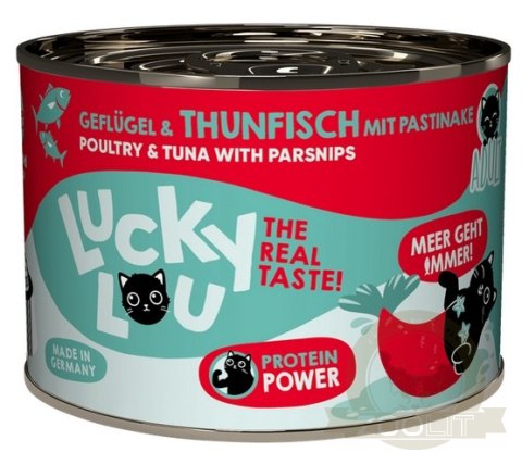 Lucky Lou Lifestage Adult Drób i tuńczyk puszka 200g Lucky Lou Lifestage Adult Drób i tuńczyk puszka 200g