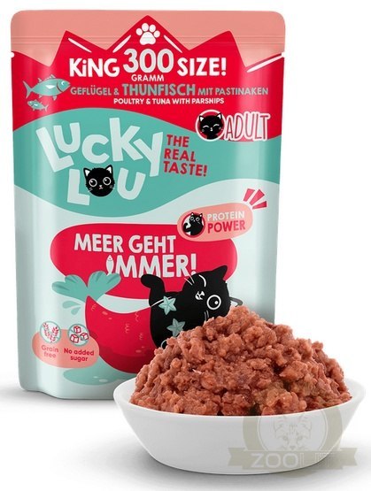 Lucky Lou Lifestage Adult Drób i tuńczyk saszetka 300g Lucky Lou Lifestage Adult Drób i tuńczyk saszetka 300g