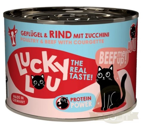 Lucky Lou Lifestage Adult Drób i wołowina puszka 200g Lucky Lou Lifestage Adult Drób i wołowina puszka 200g