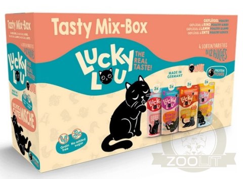 Lucky Lou Lifestage Adult Tasty Mix-Box saszetki 12x125g Lucky Lou Lifestage Adult Tasty Mix-Box saszetki 12x125g