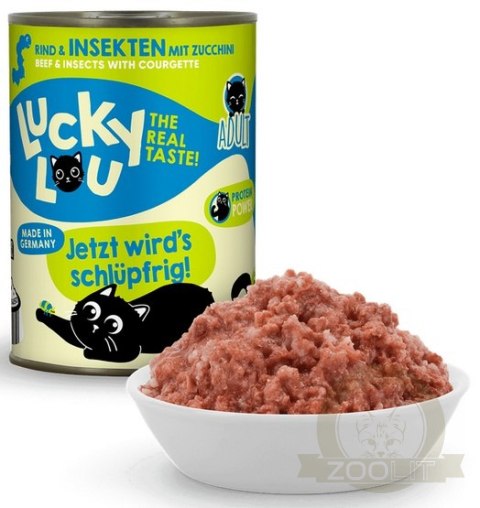 Lucky Lou Lifestage Adult Wołowina i owady puszka 400g Lucky Lou Lifestage Adult Wołowina i owady puszka 400g