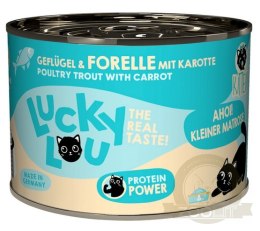 Lucky Lou Lifestage Kitten Drób i pstrąg puszka 200g