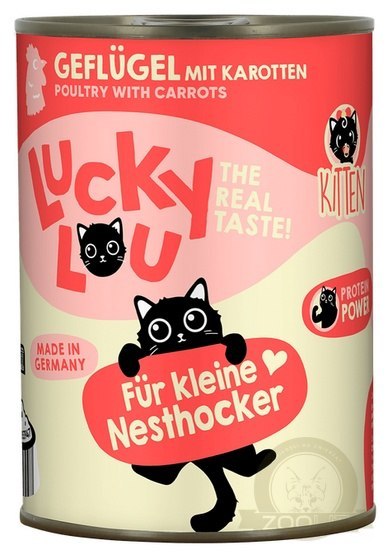Lucky Lou Lifestage Kitten Drób puszka 400g Lucky Lou Lifestage Kitten Drób puszka 400g