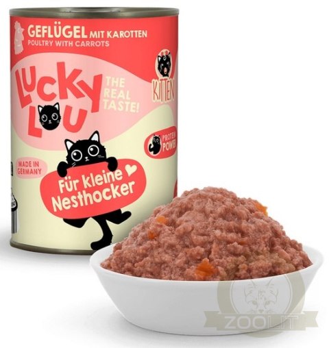 Lucky Lou Lifestage Kitten Drób puszka 400g Lucky Lou Lifestage Kitten Drób puszka 400g