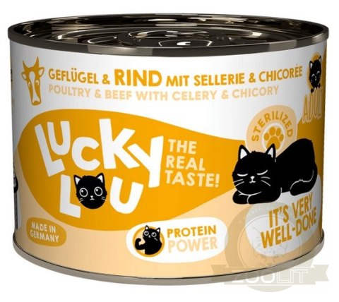 Lucky Lou Lifestage Sterilized Drób i wołowina puszka 200g Lucky Lou Lifestage Sterilized Drób i wołowina puszka 200g