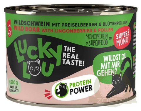 Lucky Lou SuperMono Dzik puszka 200g Lucky Lou SuperMono Dzik puszka 200g