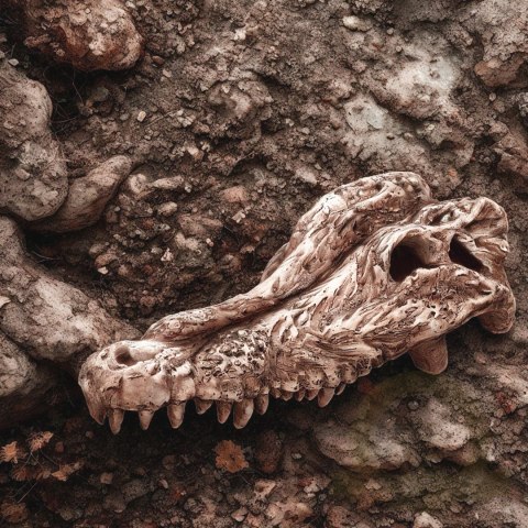 Terrario Crocodile Skull - czaszka krokodyla do terrarium 30x14x9 cm Terrario Crocodile Skull - czaszka krokodyla do terrarium 30x14x9 cm