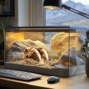 Terrario Sabertooth Skull - czaszka tygrysa do terrarium 13x8,5x11 cm