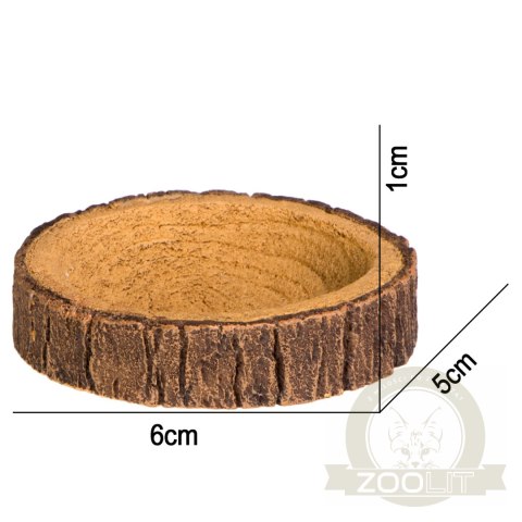 Terrario Tree Ring Bowl XS - Miska do Terrarium 6x5x1 cm Terrario Tree Ring Bowl XS - Miska do Terrarium 6x5x1 cm