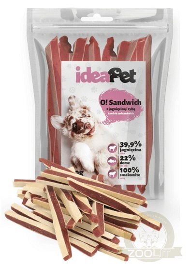 IdeaPet Sandwich z jagnięciną i rybą 500g IdeaPet Sandwich z jagnięciną i rybą 500g