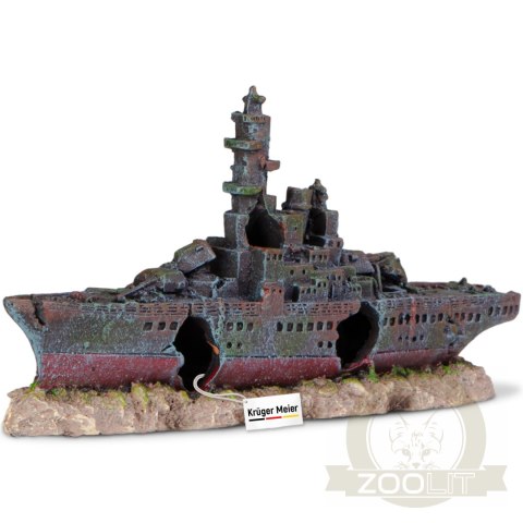 Kruger Meier Battleship - Statek do akwarium 23x5x11 cm Kruger Meier Battleship - Statek do akwarium 23x5x11 cm