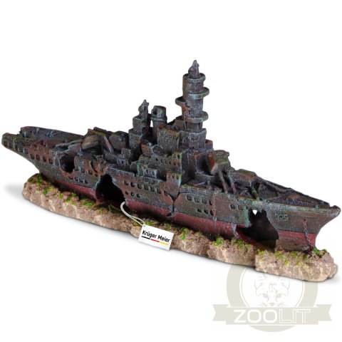 Kruger Meier Battleship - Statek do akwarium 23x5x11 cm Kruger Meier Battleship - Statek do akwarium 23x5x11 cm